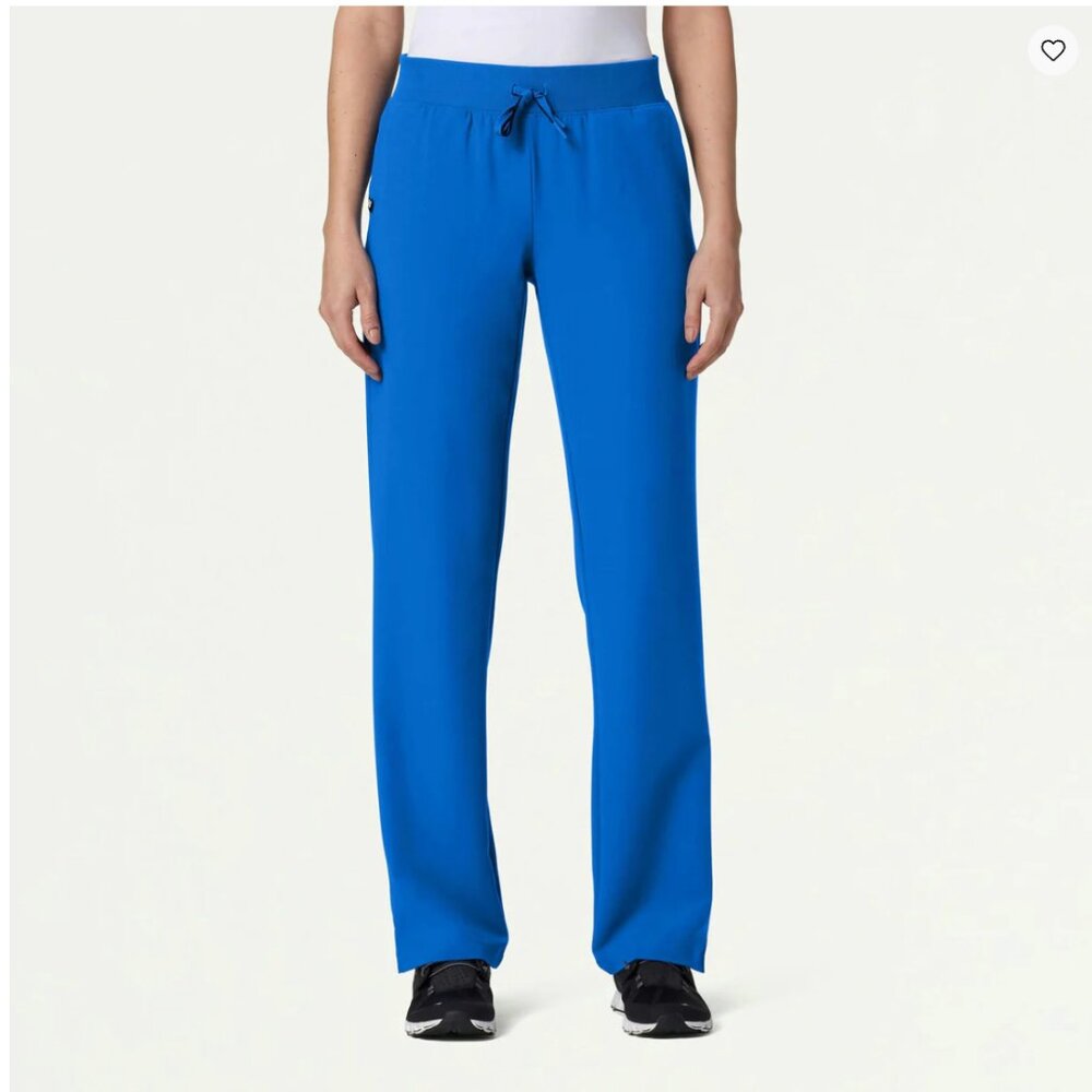 JAANUU Xenos Essential Knit-Waist Straight Leg Scrub Pant; XXS; Length: Petite